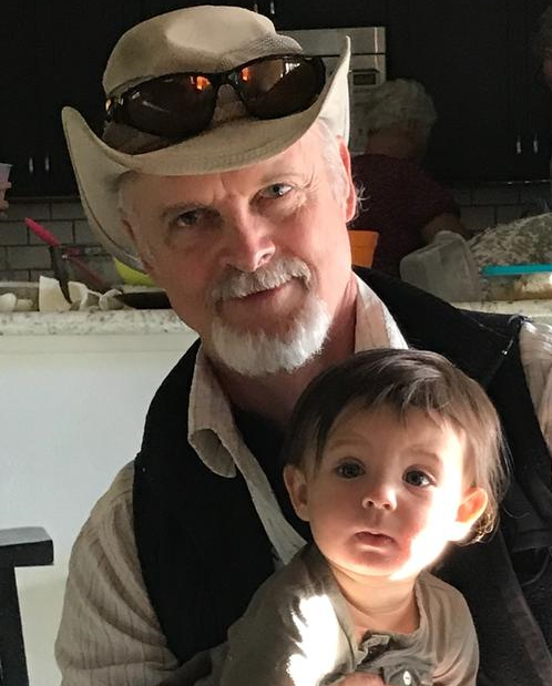 Thomas Hatfield with grandson